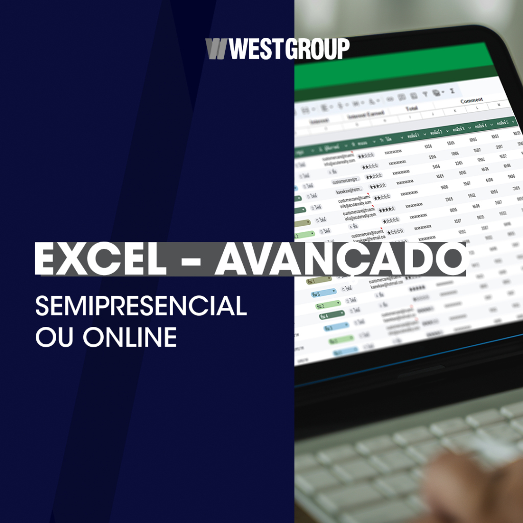 EXCEL – AVANÇADO – SEMIPRESENCIAL ou ONLINE - West Group
