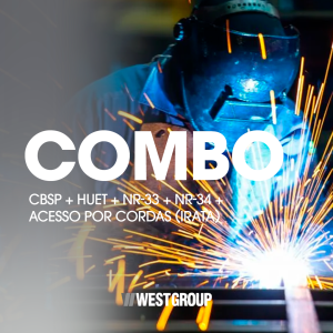 CBSP + HUET + NR-33-16h + NR-34-8h Curso Básico de Segurança para Trabalho a Quente - Atividade com Solda (online) + ACESSO POR CORDAS - IRATA