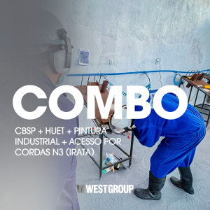 COMBO: CBSP + HUET + PINTURA INDUSTRIAL + ACESSO POR CORDAS N3 (IRATA)