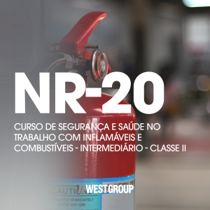 NR 20 - CURSO DE SEGURANÇA E SAÚDE NO TRABALHO COM INFLAMÁVEIS E COMBUSTÍVEIS - INTERMEDIÁRIO - CLASSE II - 14H